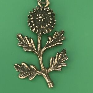 Dandelion Flower Sterling Silver Jewelry Charm #garden